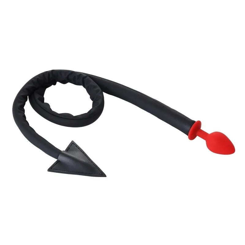 Анальная пробка с хвостом Leather Tail with Silicone Plug 42.5