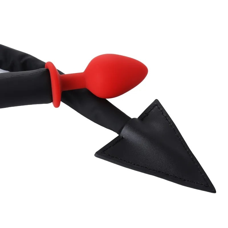 Анальная пробка с хвостом Leather Tail with Silicone Plug 42.5