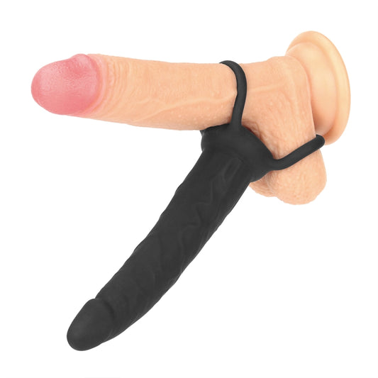 Анальная насадка на пенис для двойного проникновения Silicone Fantasy Double Prober