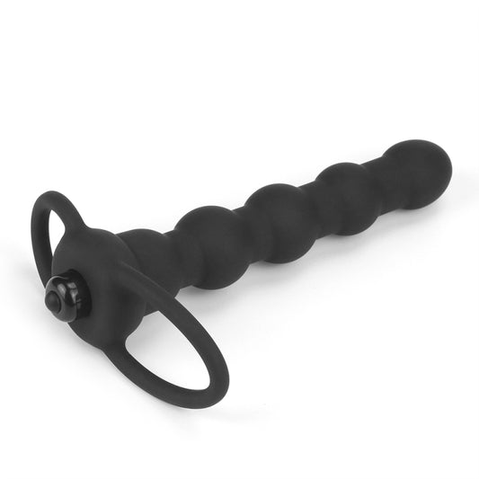 Насадка на член для анальной стимуляции Vibrating Rock Balled Double Prober