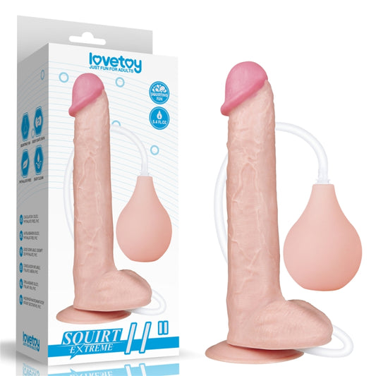 Телесный фаллоимитатор на присоске Squirt Extreme Dildo 11.0