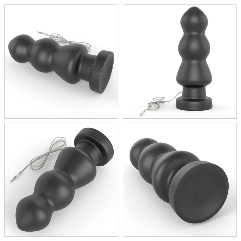 Анальный вибростимулятор черный King Sized Vibrating Anal Rigger 7.8