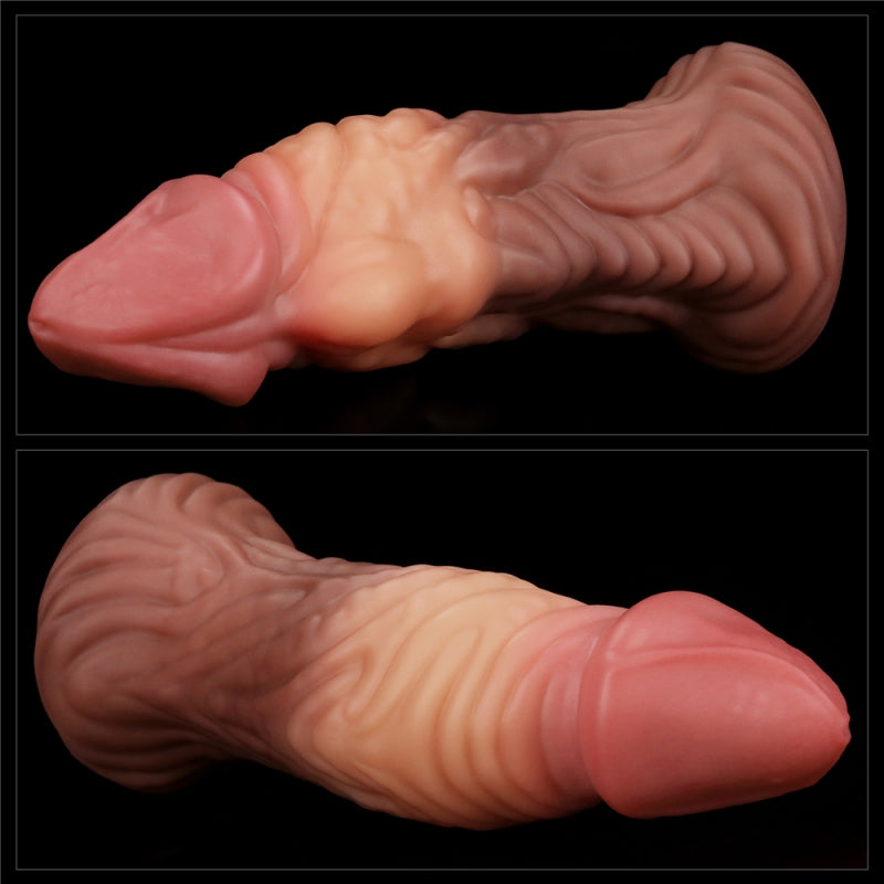 Фаллоимитатор монстр Dual layered Platinum Silicone Plug 7.0