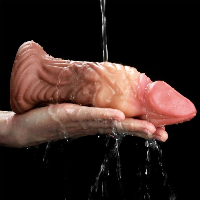 Фаллоимитатор монстр Dual layered Platinum Silicone Plug 7.0