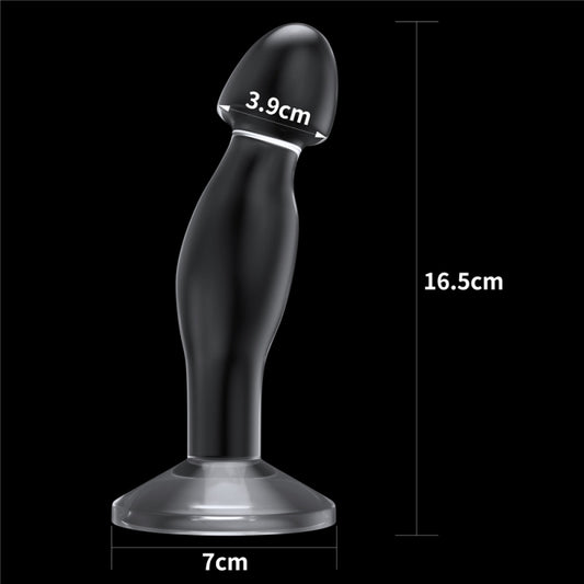 Безупречный прозрачный анальный стимулятор на присоске Flawless Clear Prostate Plug