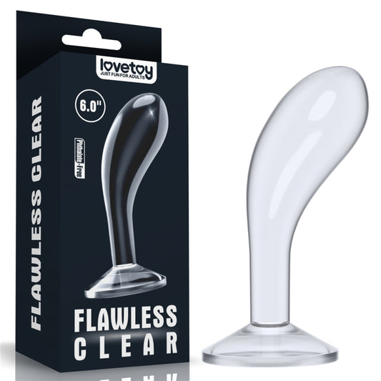 Безупречный прозрачный анальный стимулятор Flawless Clear Prostate Plug