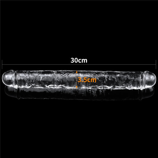 Безупречный прозрачный двойной фаллоимитатор Flawless Clear Double Dildo