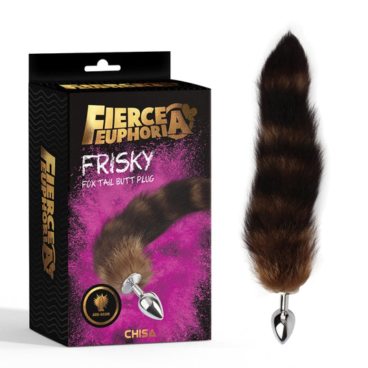 Анальная пробка с хвостом Frisky Fox Tail Butt Plug