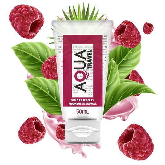 Лубрикант на водной основе с ароматом дикой малины Aqua Travel Flavour 50мл