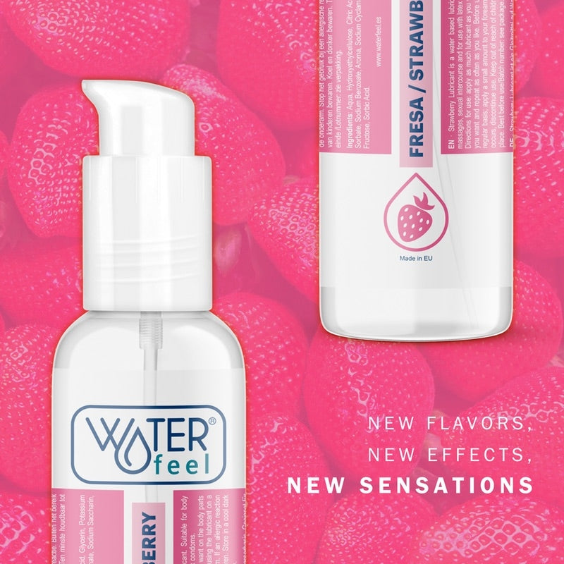 Лубрикант со вкусом клубники на водной основе Waterfeel Lube 175мл