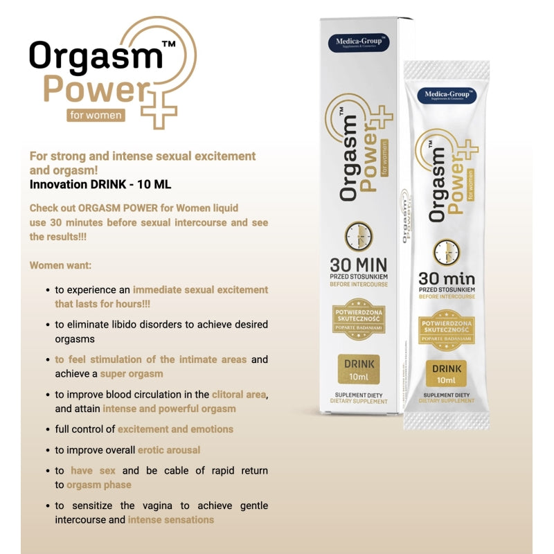 Капли для усиления оргазма Orgasm Power for Women Drink 10 ml 10мл