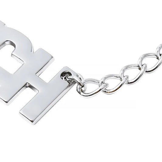 Зажимы для сосков с надписью на цепочке Nipple Clamps Bitch