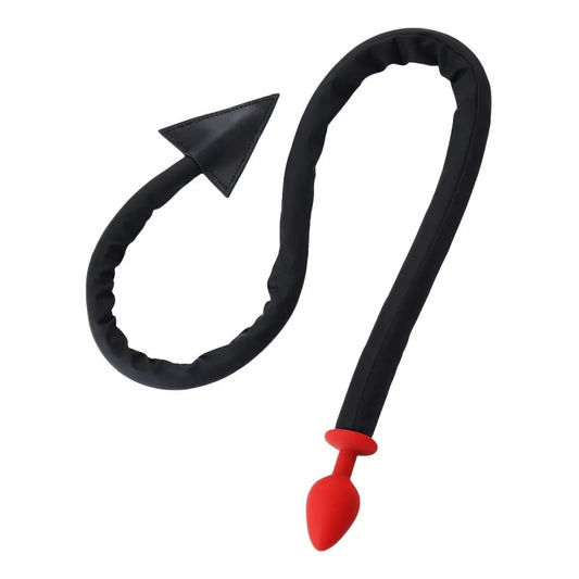 Анальная пробка с хвостом Leather Tail with Silicone Plug 42.5