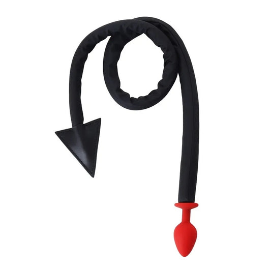 Анальная пробка с хвостом Leather Tail with Silicone Plug 42.5